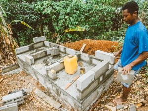 Madagascar Volunteer: Volunteers commence Toilet Block 3