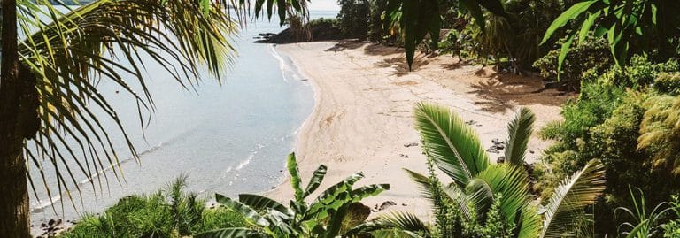 view of the beach on Madagascar nosy be