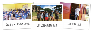 Teacher Helps Community Development Volunteers Rebuild SchoolEnglish Classes - Banana Village MRCI 2